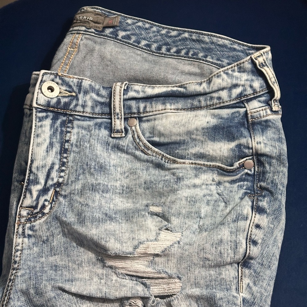 Torrid Light Blue Jean Shorts